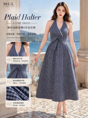 绝美新款上架 Rm98 -Rm 3=Rm95 SML Impress 气质唯美名媛蕾丝蝴蝶结西装连身裙 7288