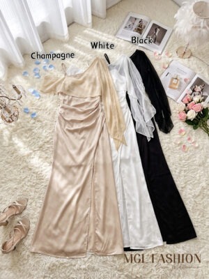 绝美新款上架 Rm109-Rm3=Rm106 SML Whitney 气质唯美绸缎小礼服 26603