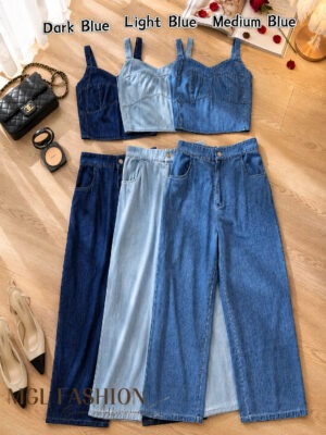 超值大促销115 Now Rm69 SML Dress up 时尚个性牛仔套装 151055