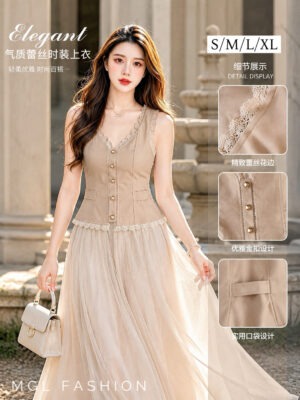 绝美新款上架 Rm69-Rm3=Rm66 SMLXL 独家 版型绝美蕾丝锦棉时装上衣 M62695