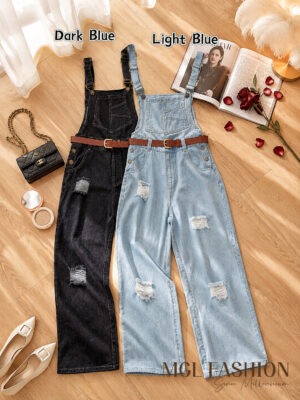 超值大促销Rm69 Now Rm49 DS JEANS 时尚简约百搭休闲吊带牛仔长裤 7722033