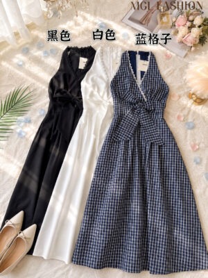 绝美新款上架 Rm98 -Rm 3=Rm95 SML Impress 气质唯美名媛蕾丝蝴蝶结西装连身裙 7288