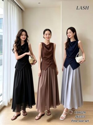 绝美新款上架 Rm87-Rm3=Rm84 Lash 气质唯美流光纱套装 263333