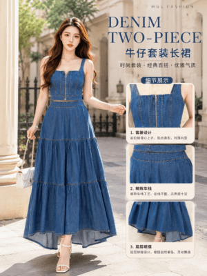 绝美新款上架 Rm129 SML BL Couture 时尚百搭休闲牛仔套装 121715