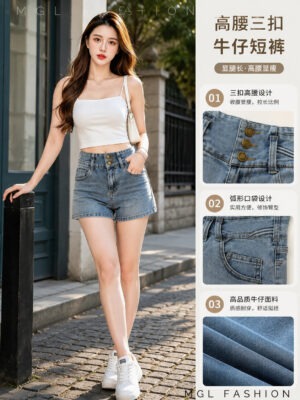 绝美新款上架Rm69 SMLXL BLCouture 时尚休闲百搭牛仔短裤 121667