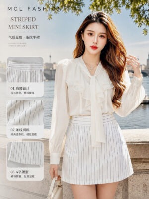 绝美新款上架Rm69 SML BL Couture 时尚百搭简约罗马短裙 132309
