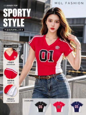 绝美新款上架Rm39- Rm3=Rm36 Re&Co时尚百搭休闲美式棉质上衣 m1601
