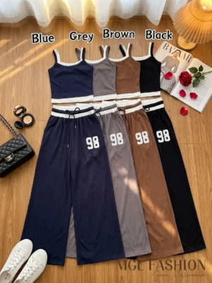 绝美新款上架 Rm89-Rm3=Rm86 SM Cynderella 时尚百搭休闲假两件棉质套装 21929