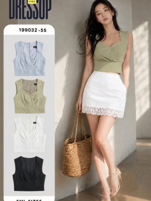 绝美新款上架 Rm55-Rm3=Rm52 SML Dress Up 时尚个性百搭时装上衣 199032