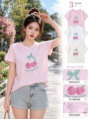 绝美新款上架 Rm42-Rm3=Rm39 Tiffany 时尚休闲百搭棉质Tee M97967
