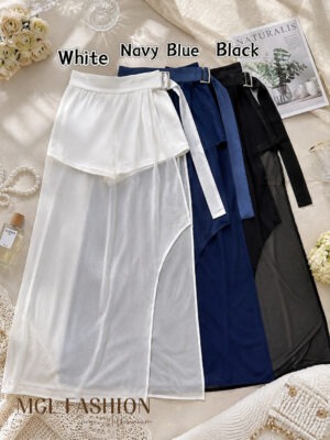 超值大促销Rm79 Now Rm49 BLCouture 版型绝美时尚飘逸雪纺半长裙 121664