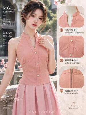 绝美新款上架 Rm58-Rm3 =Rm55 SML Cheri 时尚个性高级感时装锦棉上衣 2859