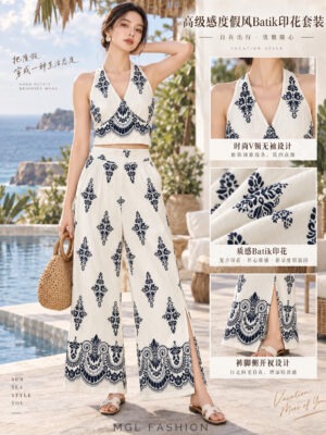 绝美新款上架 Rm109-Rm3=Rm106 SML Posh Code 高级感休闲度假风Batik 套装 21936