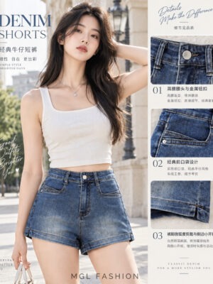 ✨16/9 新货超值大派送✨Rm62 Now Rm39 XSSML Tiffany 时尚休闲百搭牛仔短裤 M66782