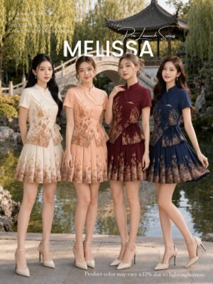 #Melissa新年系列抢先预定 Rm105 XS/S/M/L/XL/2XL/3XL ⚠️注意⚠️这款是厂家的预订款式,预计到货时间是3个月左右,能等的宝贝才下单喔🙏 PL76