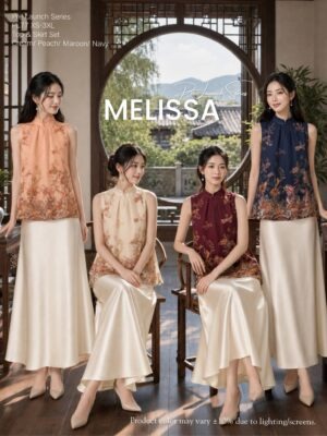 #Melissa新年系列抢先预定 Rm105 XS/S/M/L/XL/2XL/3XL ⚠️注意⚠️这款是厂家的预订款式,预计到货时间是3个月左右,能等的宝贝才下单喔🙏 PL77