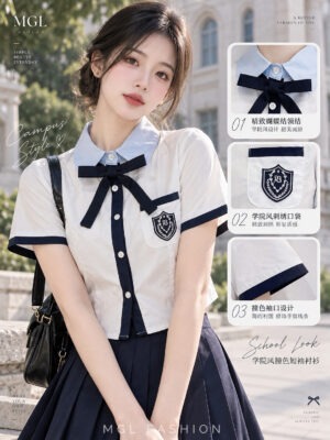 绝美新款上架 Rm45-Rm3=Rm42 Tiffany 时尚学院风百搭西装衬衫 M223886