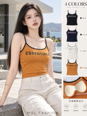 绝美新款上架Rm35- Rm3=Rm32 Re&co 时尚百搭休闲螺旋纹背心 M2215