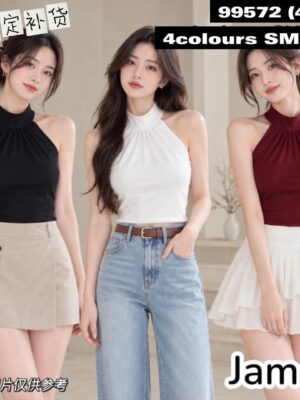 爆款开放预订补货 Rm45-Rm3=Rm42 SMLXL Jamae 版型绝美棉质露肩蝴蝶结上衣  ‼️注意‼️这款是厂家补货款式，预计到货时间是2个月半左右，能等的宝贝才下单喔🙏 99572-1