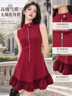 绝美新款上架Rm99 SML BL Couture 气质简约百搭罗马连身裙 111082