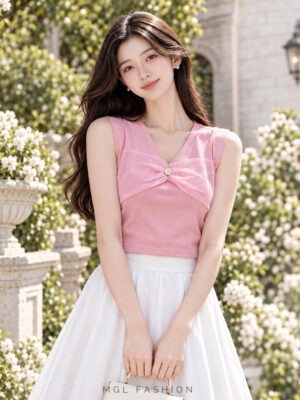 超值大促销 Rm39 Now Rm29 Dress up 气质唯美网纱蝴蝶结棉质上衣 22488