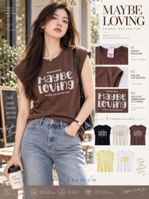 超值大促销Rm39 Now Rm29 Cotton Joy 时尚百搭休闲刺绣棉质上衣 83028
