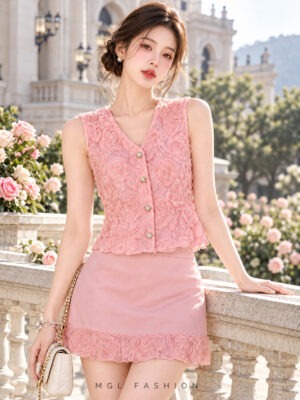 超值大促销Rm129 Now Rm89 BL Couture 气质唯美名媛风立体蕾丝套装 121691