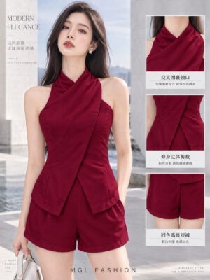 绝美新款上架Rm99-Rm3=Rm96 SMLXL  Jamae 时尚个性高级感西装套装 99422