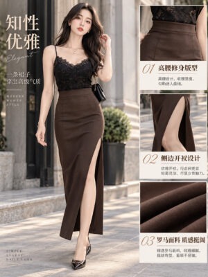 超值大促销Rm69 Now Rm49 Ivori 气质唯美简约高质量罗马长裙 7291