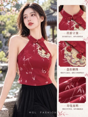 绝美新款上架Rm62-Rm3=Rm59 SML Posh Code 新年刺绣旗袍西装上衣 15075