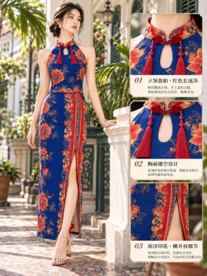 绝美新款上架Rm129 XSSMLXL BLCouture 新年气质唯美Batik旗袍套装 111186