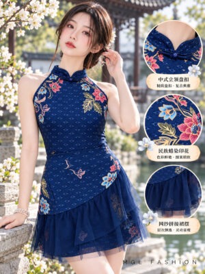 绝美新款上架Rm99-Rm3=Rm96 SML Impress 新年新中式气质唯美Batik 旗袍套装 7475