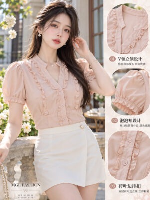 绝美新款上架Rm62-Rm3=Rm59 SML Vins 气质唯美时装上衣 25049