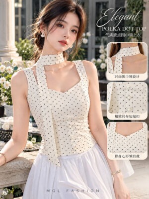 绝美新款上架Rm69 SML BL Couture 气质唯美波点时装上衣 111175