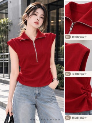 绝美新款上架Rm45-Rm3=Rm42 Cynderella 时尚简约百搭棉质上衣 14679