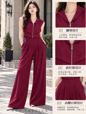 绝美新款上架Rm109-Rm3=Rm106 SML Vins 时尚个性高级感西装套装 16068