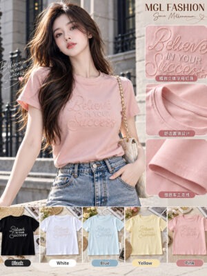 绝美新款上架Rm42-Rm3=Rm39 Tiffany 时尚休闲百搭棉质Tee M50312