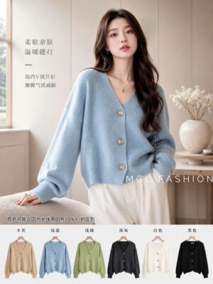 超值预定开放少量现货 Rm29 Only～🩷绝美色系秋天北极绒保暖锁温编织外套 P00877-1