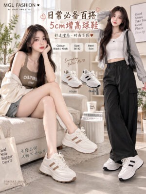 绝美新款上架 Rm62-Rm3=Rm59 时尚百搭舒适增高球鞋 36号-42号 M889021